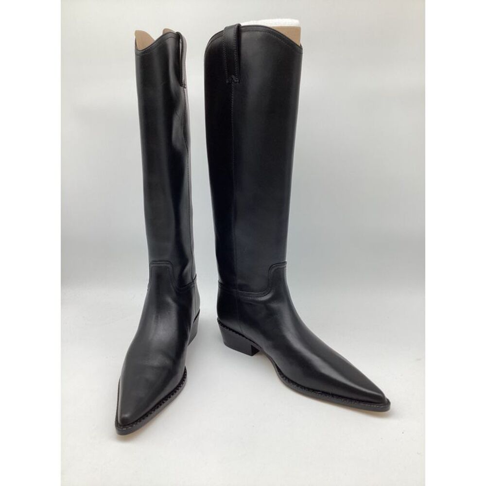 NEW Michael Kors Black Leather Knee-High Boots